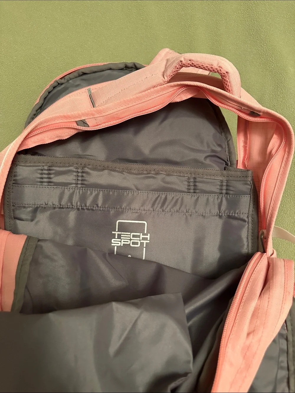 High Sierra Pink Swirl Backpack with Bags of Fun Patch